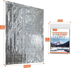 6 Pack - Large 82” x 62” Survival Emergency Mylar Thermal Blankets, Thermal - Image 2