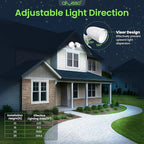 ALUSSO Motion Sensor Outdoor Lights Metal Heads, 30W 3600LM Flood Lights - Image 8