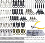 254 Pcs Zipper Repair Kit with Case Include Zipper Replacement and Pull by Unknown
