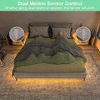 WOBANE Dual Motion Sensor Under Bed Lights, Rechargeable 16.4ft LED Light Strip - Image 2