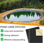 Adnee 2 Pcs Pond Liner Repair Patch-8 x 8 Inches Self-Adhesive EPDM Liner - Image 7