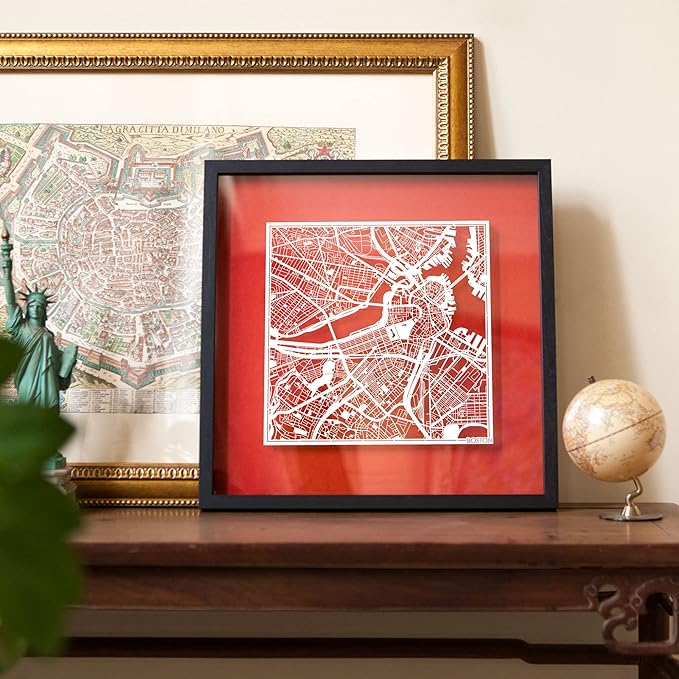 Washington D.C.s Cut Map framed by O3 Design Studio, 18x18 inches, paper - Image 7