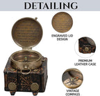 Handmade Brass Antique Compass - Image 4