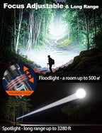 PHIXTON Rechargeable Flashlights High Lumens 10000 Super Bright Long Range - Image 3