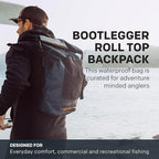 Grundéns Bootlegger Roll Top Backpack, Waterproof, Dark Navy - Image 2