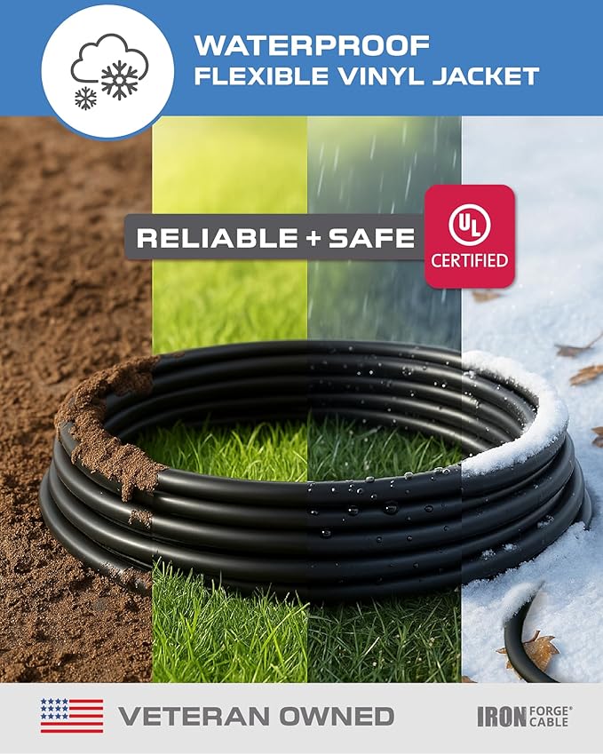 Iron Forge Cable 50 Ft Black Extension Cord - Image 2