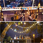 100ft Globe String Lights Indoor Outdoor Waterproof, 200 LED Christmas fairy - Image 9