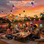 Beizelte Outdoor String Lights, 300FT RGB+IC Outside Light Dimmable - Image 5