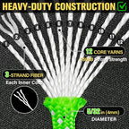 Reflective Paracord Rope 750 lb - 500ft 5/32" Parachute Cord 4MM 12-Strand para - Image 3