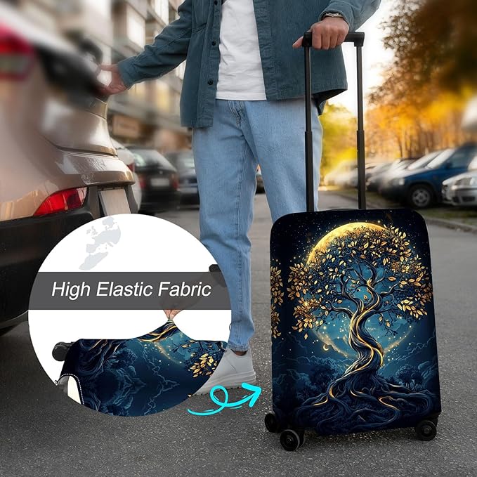 Luggage Cover Protector for 30-32 Inch Suitcases, TSA Approved Elastic Travel - Image 4