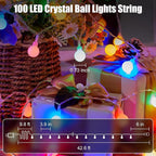 Minetom Globe String Lights, 33 Feet 100 Led Fairy Lights Plug in, 8 Modes - Image 4