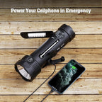 PPLEE Emergency Weather Radio NOAA Certified, Hand Crank Solar Flashlight Radio - Image 6