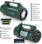 Emergency NOAA Weather Alert Radio FM/AM/SW, Hand Crank Radio Solar Powered - Image 6