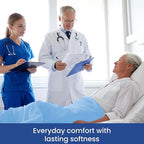 Linteum Textile 100% Cotton Hospital Patient Bath Blanket, Bed Bath Sheet - Image 4