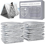 Swiss Safe Emergency Mylar Thermal Blankets + Bonus Space Blanket by SwissSafe