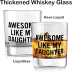 Nogrit Father's Day Whiskey Glasses from Daughter 10 oz, Funny Dad Gifts - Image 5