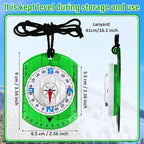 20 Pcs Acrylic Orienteering Compass Hiking Backpacking Survival Reliable - Image 2