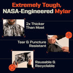 PREPARED4X Emergency Mylar Poncho – Survival Rain Poncho - Image 6