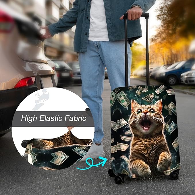 Luggage Cover Protector for 30-32 Inch Suitcases, TSA Approved Elastic Travel - Image 4