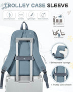 SEAFEW Small Blue Backpack for School Women Girls, Waterproof Bookbag Cute High - Image 6