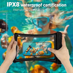 CACOE [Floatable Floating Universal IPX8 Waterproof Phone case 2 Pack-Up to - Image 6