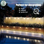SOLPEX Solar Deck Lights Outdoor 16 Pack, Solar Step Lights Waterproof Led - Image 4