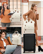 LOVEVOOK Laptop Backpack for Women, 15.6'' Waterproof Nurse Bag Teacher Work - Image 9