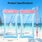 CACOE Universal Waterproof Phone case 2 Pcs-Up to 7.0", Phone Pouch - Image 5