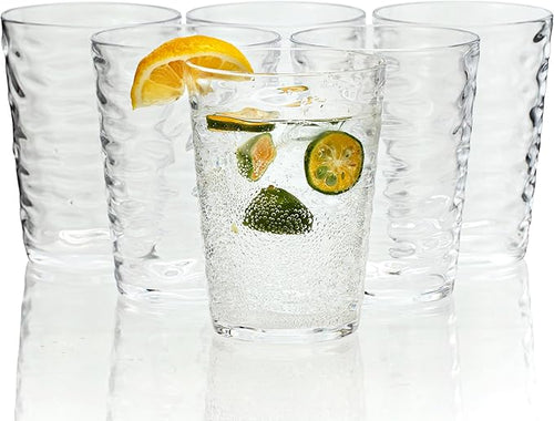 14-ounce Plastic Tumblers, Acrylic Drinking Glasses, Shatter-Proof, by ZAINCA