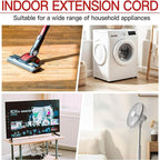 16/3 Short Extension Cord 6 FT 2 Pack, Indoor 3 Prong Power Cable, Suitable - Image 7