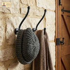 Mystic Colonial Rustic Cast Iron Wall Hooks, Heavy Duty Retro Utility Hanger - Image 7