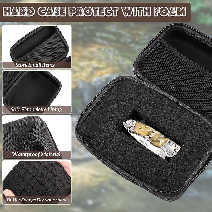 Relaxweex EVA Hard Case with Customizable Foam 7.1 x 4.7 x 3.1 Inch Protective - Image 3