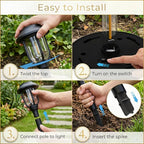 Solar Pathway Lights Outdoor 8 Pack, Warm White Solar Path Lights, Waterproof - Image 5