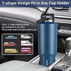 HYDROWION 40 oz Insulated Water Bottle, Car Water Bottle Holder - Image 2