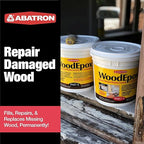 Abatron WoodEpox Kit - 12 oz - 2-Part Structural Epoxy Adhesive Filler - Wood - Image 2