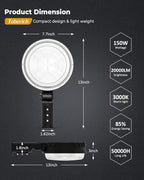 toberich LED Barn Light, 150W 20000LM Yard Area Lights Dusk to Dawn Outdoor - Image 6