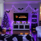 JMEXSUSS 200 LED 66ft Purple Christmas Lights, Connectable Purple String Lights - Image 8