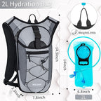 Hydration Backpack with Leak Proof Water Bladder, Lightweight Hydro Water - Image 2