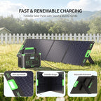EBL 200W Portable Solar Panel for Power Station, Foldable Solar Charger w/ 4 - Image 3