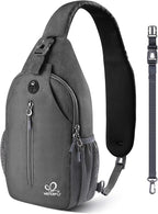 WATERFLY Small Hiking Sling Bag: Crossbody Sling Backpack Chest Bag Daypack by Waterfly
