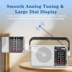 AM FM Radio Portable, Transistor Radio, Battery Powered or Mains Operated - Image 2