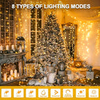 210 LEDs Warm White LED String Lights – 70FT Transparent Wire, Waterproof & - Image 3