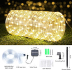 Solar Rope Lights, 2 Packs Total 132ft 400LED Solar String Lights, 8 Modes - Image 5