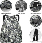 Waterproof Drawstring Bag, Gym Bag Sackpack Sports Beach Backpack - Image 2