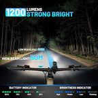APECYC Bike Lights USB-C Rechargeable Bicycle Front Headlight and Rear Taillight - Image 2