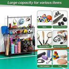 Large Sports Organizer for Garage, Ball Storage Rack Garage Sports Equipment - Image 4