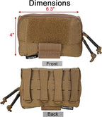 Tactical Molle Admin Pouch Chest Rig Small Molle Chest Pouch Utility MOLLE/Belt - Image 2