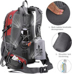 FENGDONG 40L Waterproof Lightweight Hiking, Travel Backpack - Image 3
