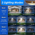 368 LED Solar Lights Outdoor Motion Sensor, Solar Fence Light - Image 2