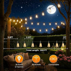 GPATIO Outdoor String Lights, 100FT ST38 Bulbs Shatterproof Patio Lights - Image 6